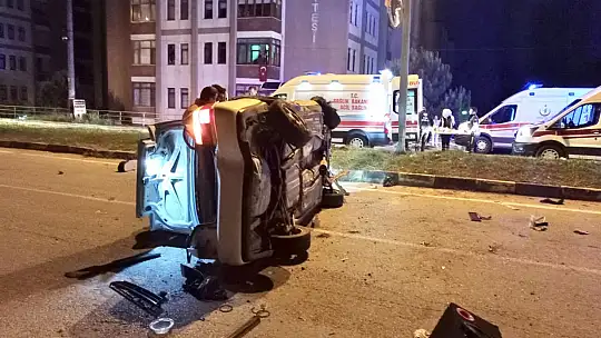 Takla atarak karşı şeride geçti