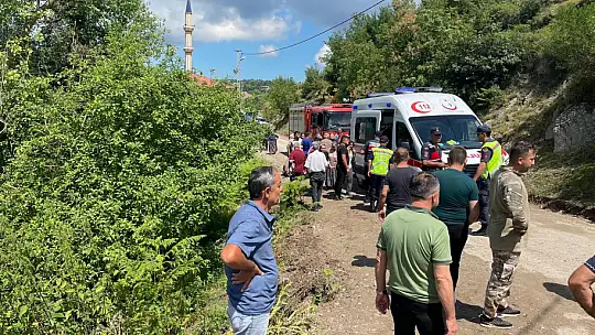 Patpat şarampole yuvarlandı