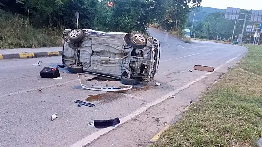 Takla atarak karşı şeride geçti