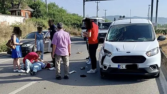 Potbaşında motosiklet kazası