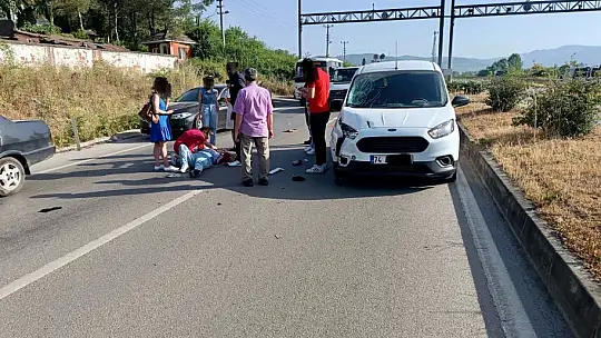 Potbaşında motosiklet kazası