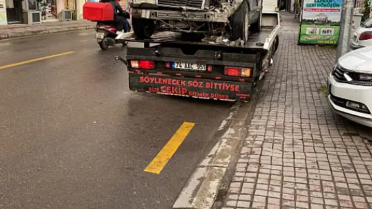 Bartın'da ilginç kaza