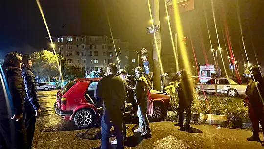 Kaza yapan sürücü polisten kaçamadı
