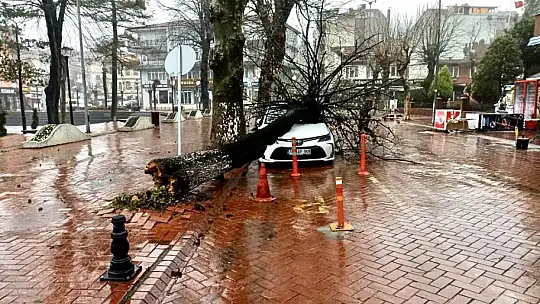 Önce fırtına sonra kar etkili oldu
