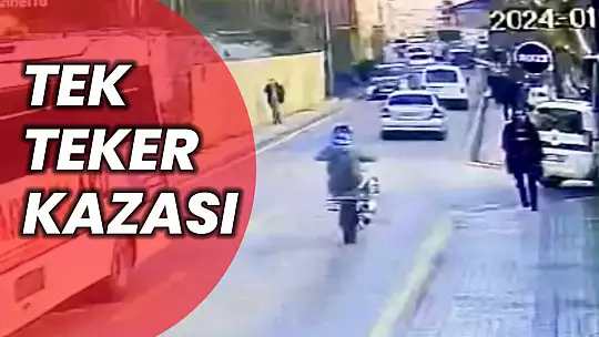 Bartın'da tek teker kazası