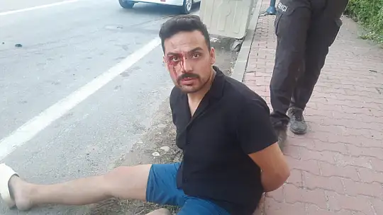 Araçtan pompalı ile ateş açtı