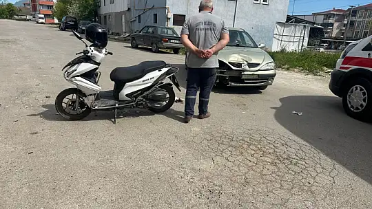 Motor sürücüsü ölümden döndü