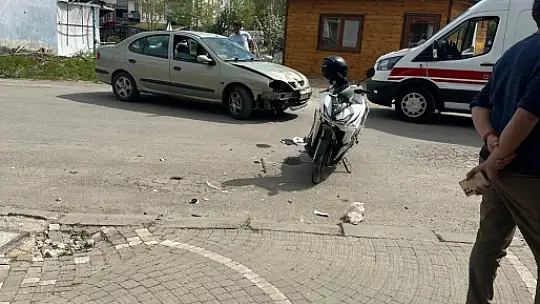 Motor sürücüsü ölümden döndü