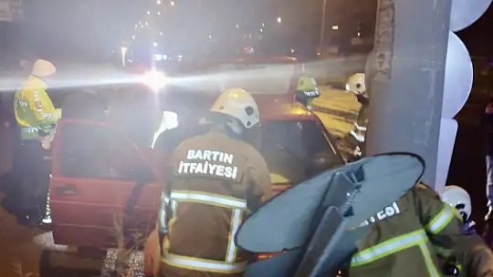Kaza yapan sürücü polisten kaçamadı