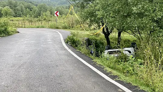 Şarampole yuvarlandı