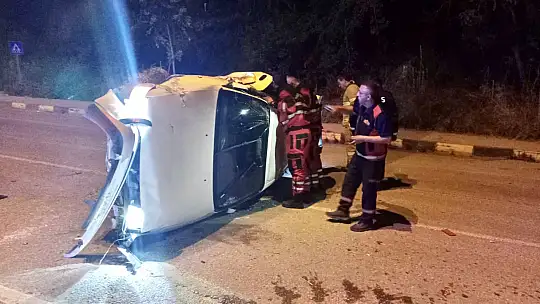 Takla atarak karşı şeride geçti