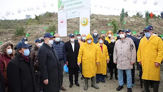 Sağlık çalışanları adına Hatıra ormanı
