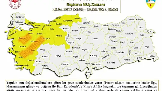 Başımıza toz yağacak