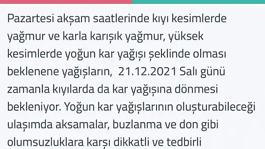 Hazır mıyız? İşte beklenen uyarı