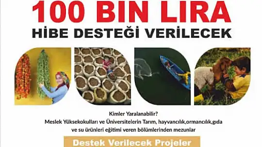 Kırsal kalkınmaya 100 bin ₺ Hibe