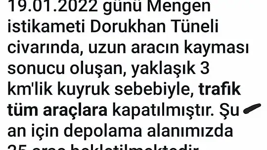 Kapanan yol ulaşıma açıldı