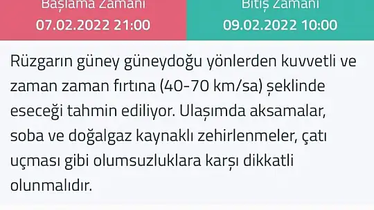 Bartın için iki uyarı geldi