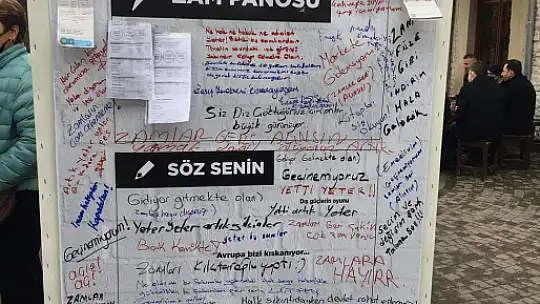 Zamlara panolu tepki