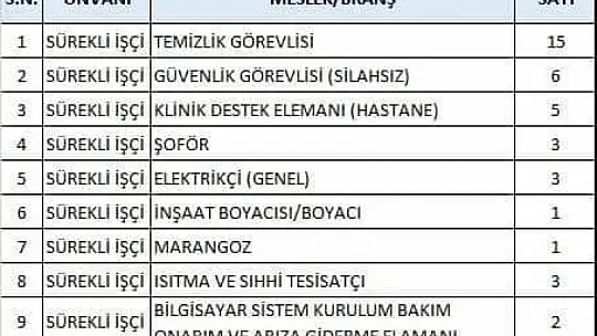Sağlık Bakanlığı 40 kişi alacak