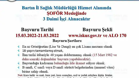 Sağlık Bakanlığı 40 kişi alacak
