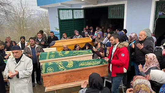 5 kişilik aile toprağa verildi