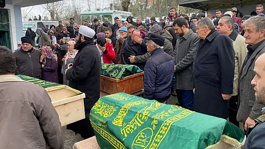 5 kişilik aile toprağa verildi