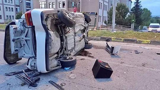 Takla atarak karşı şeride geçti
