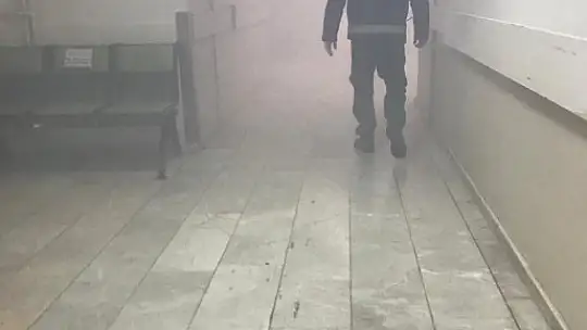 Hastanede yangın paniği!