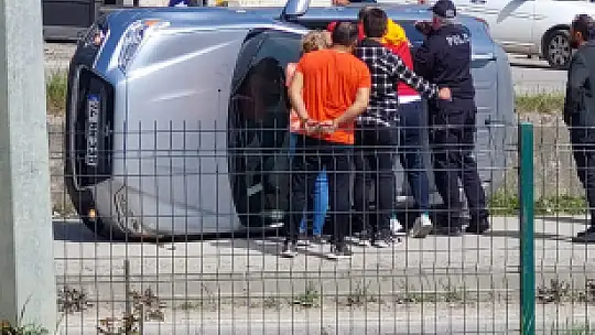 Emniyetin önünde kaza