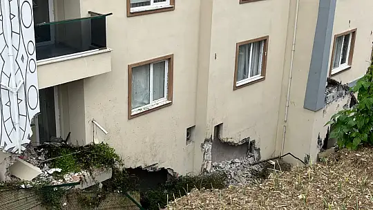 İstinat duvarı böyle çöktü