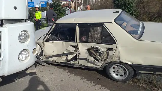Çatmaca çevre yolunda kaza