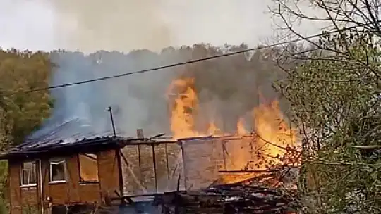 Yangında 2 ev küle döndü