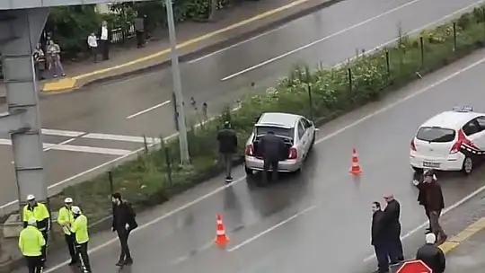 Polisten kaçan araç kaza yaptı