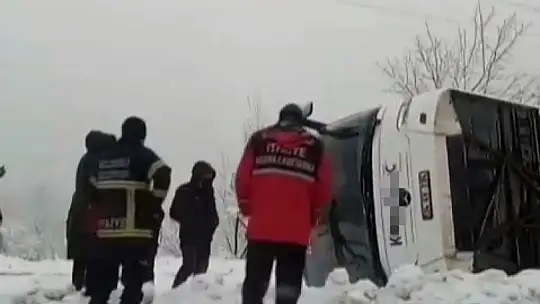 Zonguldak'ta otobüs kazası