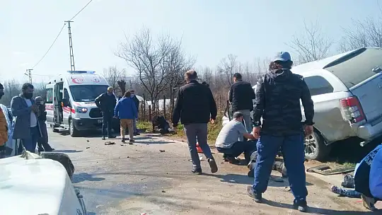 Eski Kozcağız yolunda feci kaza
