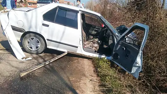 Eski Kozcağız yolunda feci kaza
