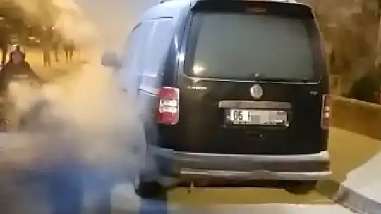 Park halinde alev aldı