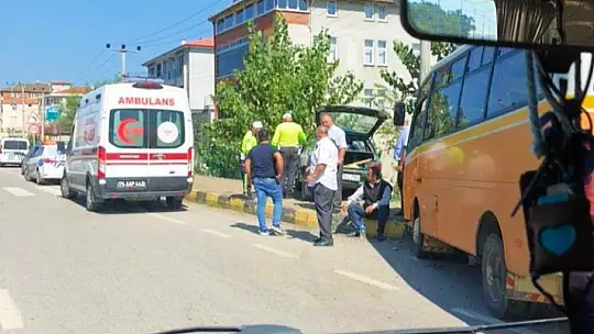 Çaydüzü kavşağında kaza