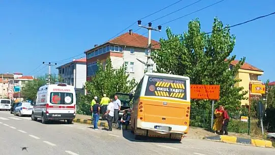 Çaydüzü kavşağında kaza