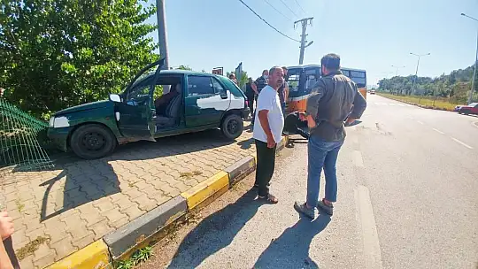 Çaydüzü kavşağında kaza