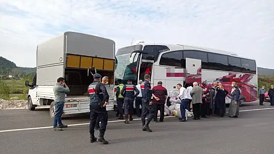 Yolcu otobüsünde şaşırtan manzara
