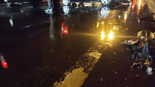 Köprü korkuluklarına çarptı
