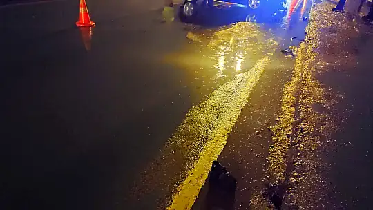 Köprü korkuluklarına çarptı