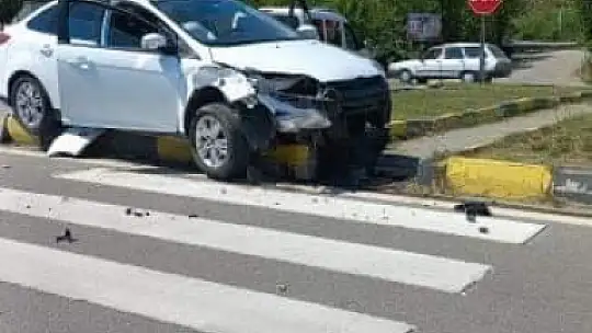 Çaydüzü kavşağında kaza