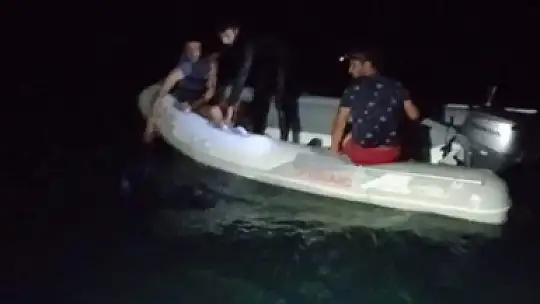 5 kişi koyda mahsur kaldı