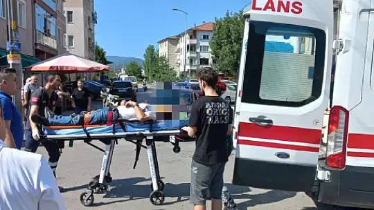 Kavşakta böyle çarpıştılar