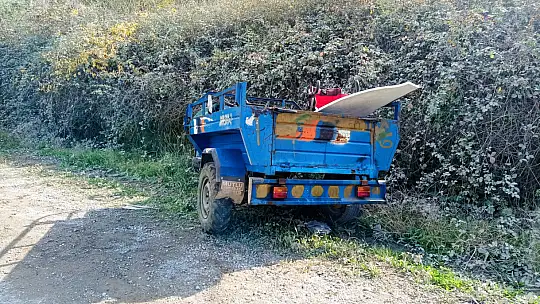 Tarım aracı kontrolden çıktı