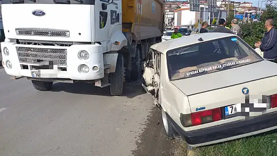 Çatmaca çevre yolunda kaza
