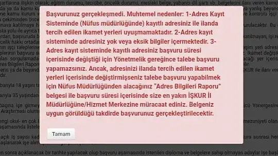 TTK Nitelikli personel alacak