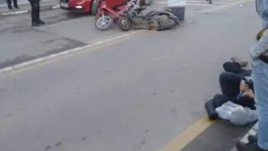 Bulvarda yaralamalı kaza